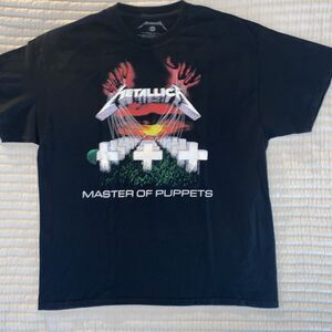 Metallica Master of Puppets Black T-Shirt Y2K Size Men’s XL